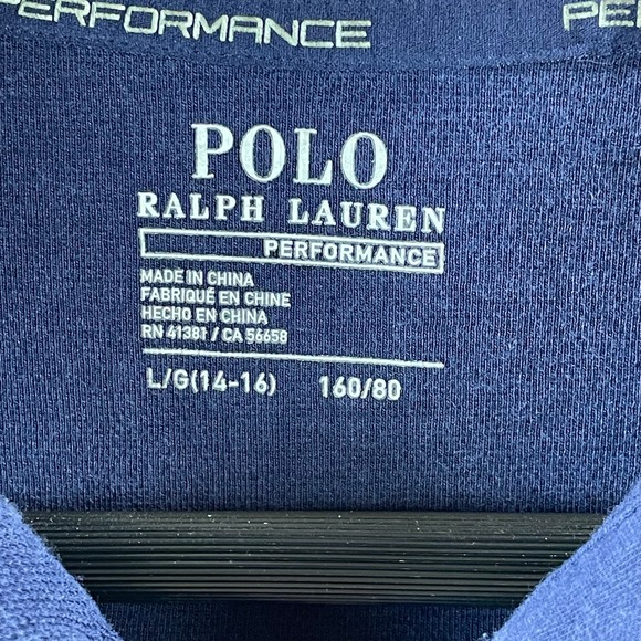 Polo Ralph Lauren Youth Hoodie Big Pony Logo Faux Leather Pullover Large 14 16 - Picture 7 of 10